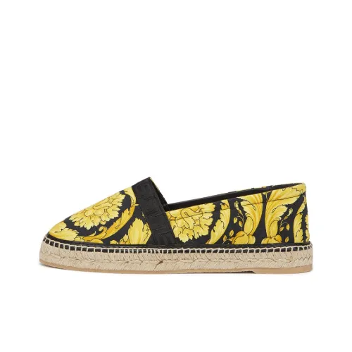 VERSACE Barocco Espadrilles Women's Black/Yellow