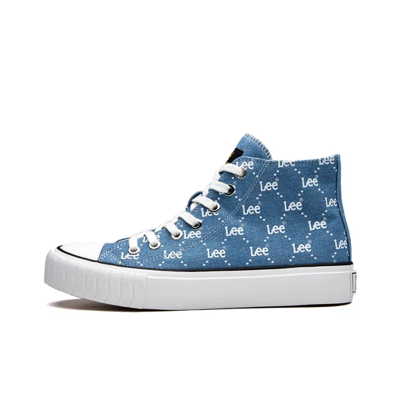 Lee Height Increasing Lightweight Breathable High Top Canvas Shoes Unisex Baby Blue-0
