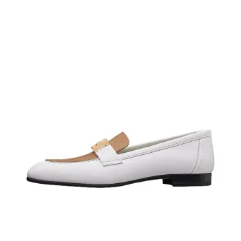 HERMES Paris Loafers Women's White