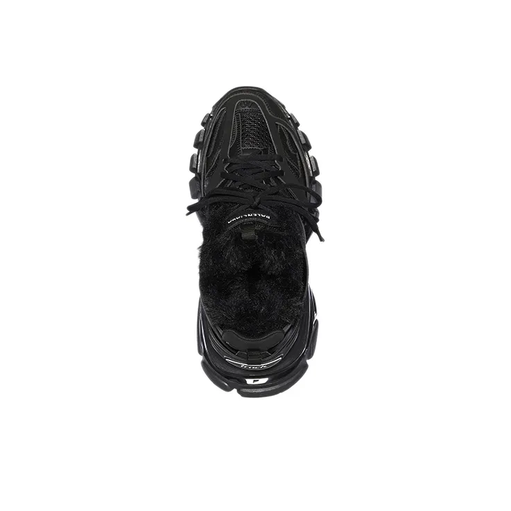 Balenciaga Track Fake Fur Black Women's-3