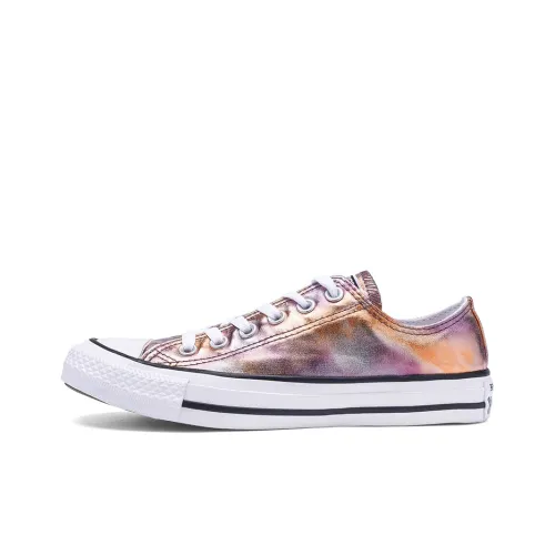 Converse Chuck Taylor All Star Canvas Shoes Unisex Low-Top Purple Orange Silver