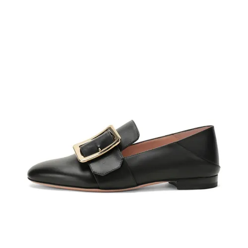 BALLY Janelle Square Buckle Loafers