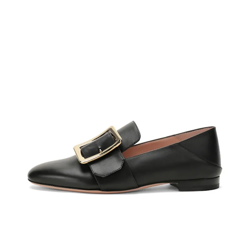 BALLY Janelle Square Buckle Loafers-0