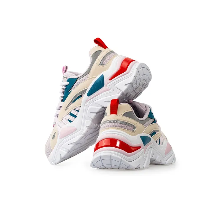 FILA FUSION Fila Fishbone Dad Shoes White/Purple Women's-3