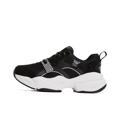 Pony Chunky Sneakers Unisex Low-Top Black/White