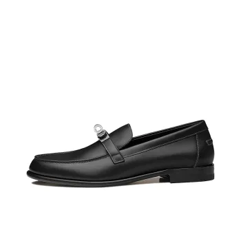 HERMES Destin Loafer Noir Calfskin Leather