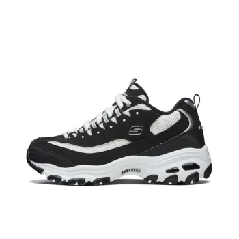 Skechers D Lites 1.0 Running Shoes 'Black And White' Women's