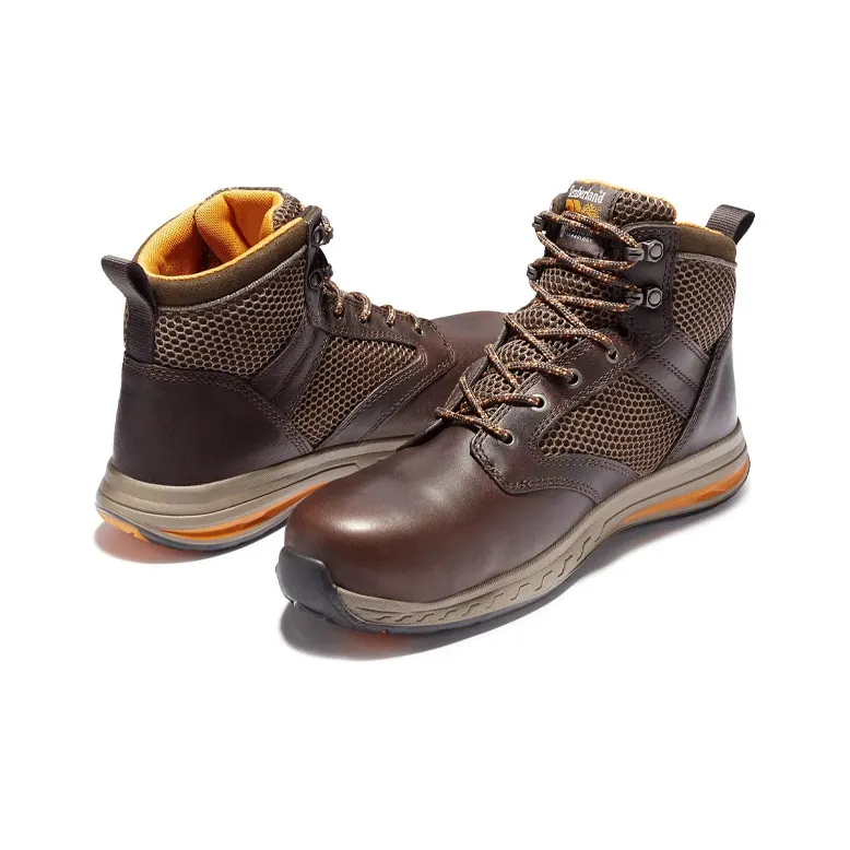 Timberland Pro Men's Drivetrain Mid Safety Boots 'Brown'-4