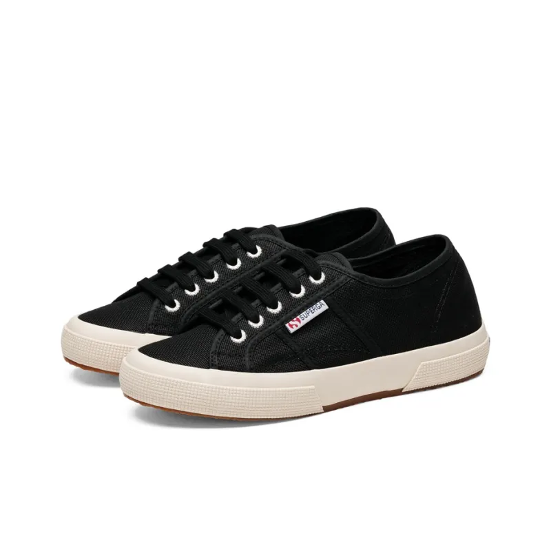 SUPERGA Canvas Shoes Unisex Low Top Black-2