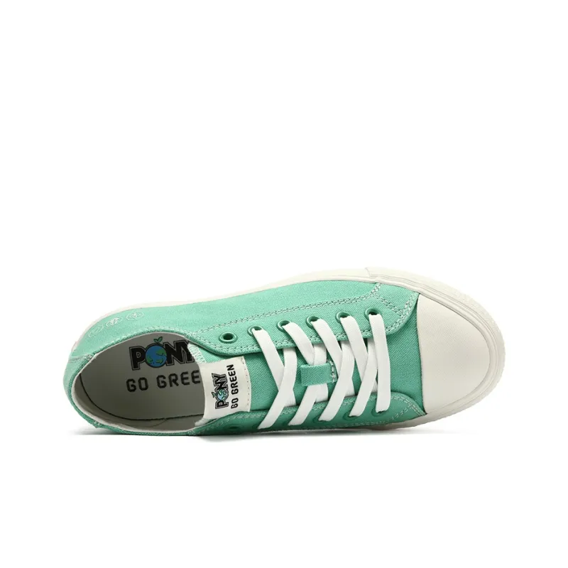 PONY Anti-Slip Wear-Resistant Breathable Lightweight Balance Support Low-Top Canvas Shoes Unisex Fruit Green-3