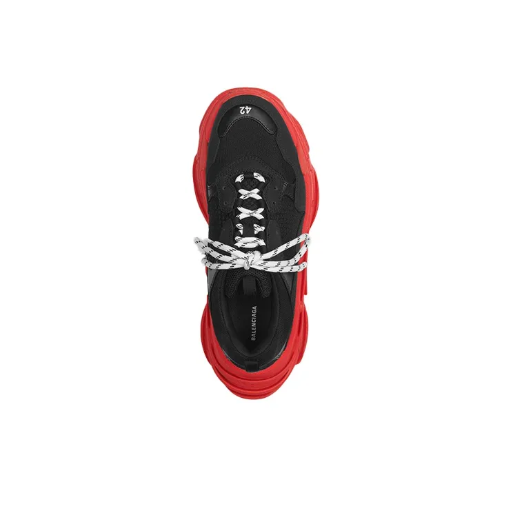 Balenciaga Triple S Black Red Sole-2