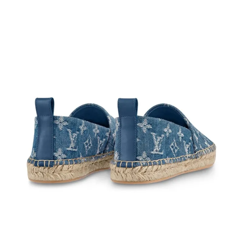 LOUIS VUITTON Starboard Shoes 'Denim Monogram' Women's-3