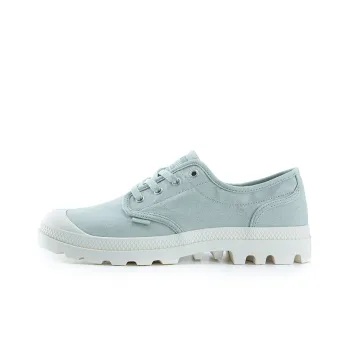 Palladium Pampa Oxford Anti-Slip Wear-Resistant Breathable Lightweight Warm Low-Top Canvas Shoes Men's Asphalt Gray