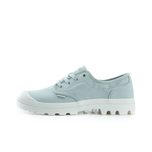 Palladium Pampa Oxford Anti Slip Wear Resistant Breathable Lightweight Warm Low Top Canvas Shoes Men's Asphalt Gray