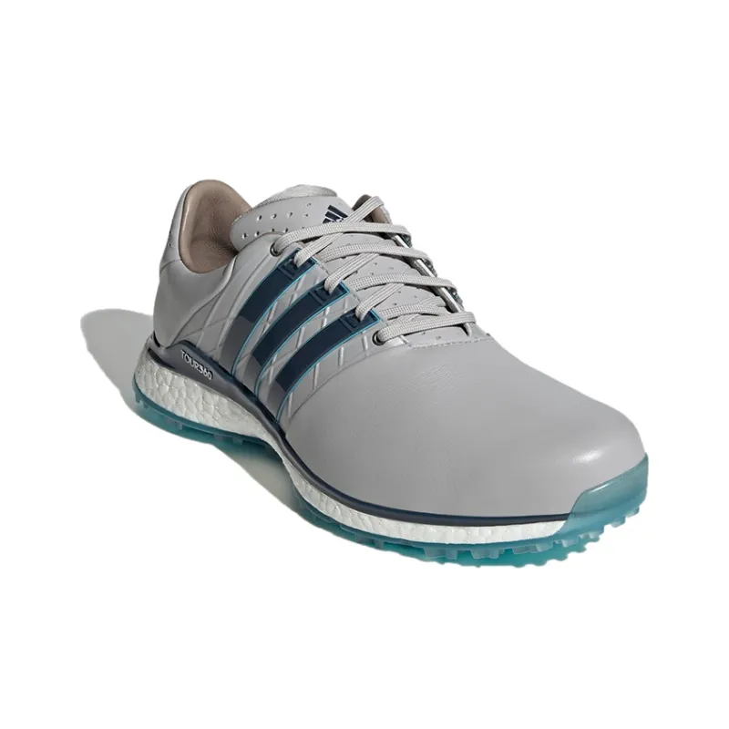 Adidas Tour360 XT-SL Spikeless 2.0 Wear-Resistant Low-Top Golf Shoes Men's Gray White-2