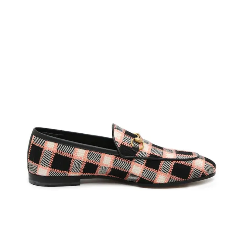 GUCCI Jordaan Casual Single Shoes Women's Black Pink-1