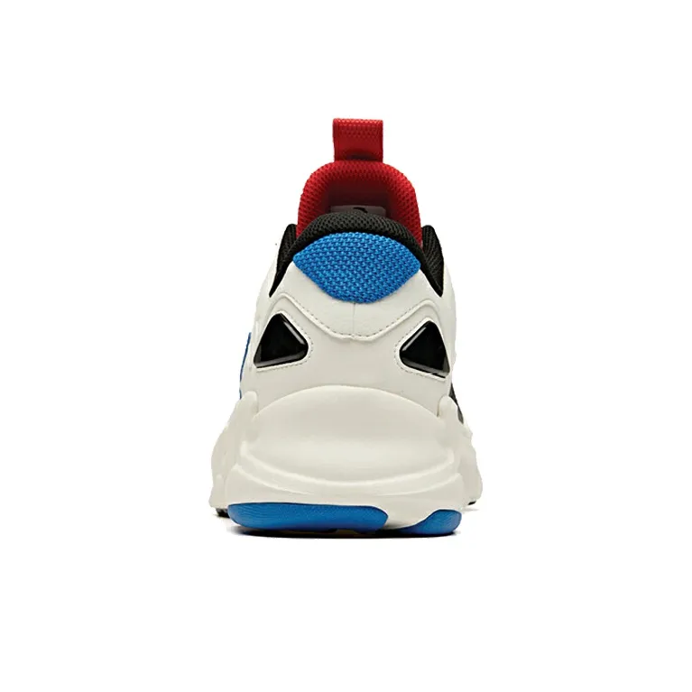 Anta Life Collection Cushioned Slip-Resistant Abrasion-Resistant Low-Top Chunky Sneakers Blue White Black-3