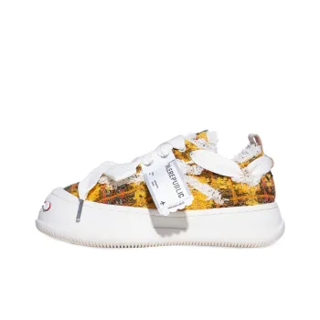 SMILEREPUBLIC Wear Resistant Low Top Canvas Shoes Women's Orange