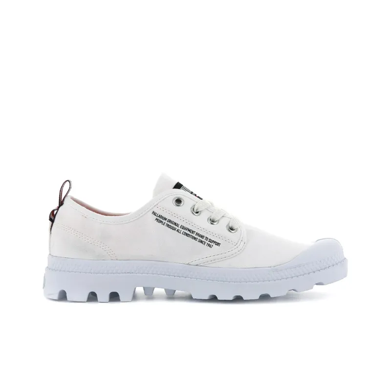 Palladium Pampa Oxford Uniform Of The Slip Resistant, Abrasion Resistant, Breathable Low Top Canvas Shoes Unisex White-1
