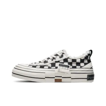 VESSEL G.O.P. LOWS PIXEL Anti Slip Wear Resistant Low Top Canvas Shoes Unisex Black White