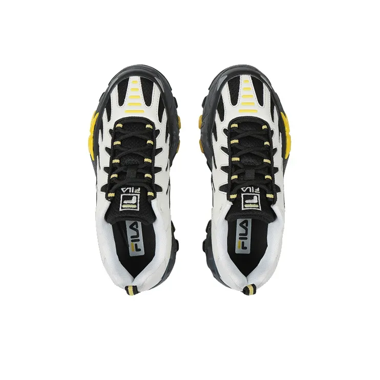FILA Raid Chunky Sneakers Unisex Low Top White/Black/Yellow-2