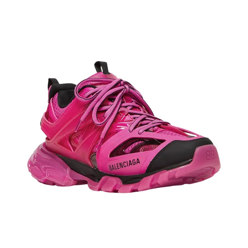 Balenciaga Women's Track Sneaker 'Clear Sole - Dark Pink'-2