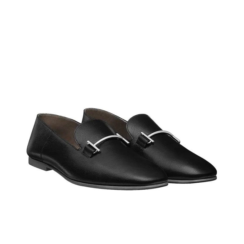 HERMES Saga Women's Casual Shoes Men's Black-2