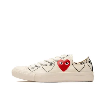 Converse Cdg X Chuck Taylor All StarMulti Heart 'Creamwhite Red'