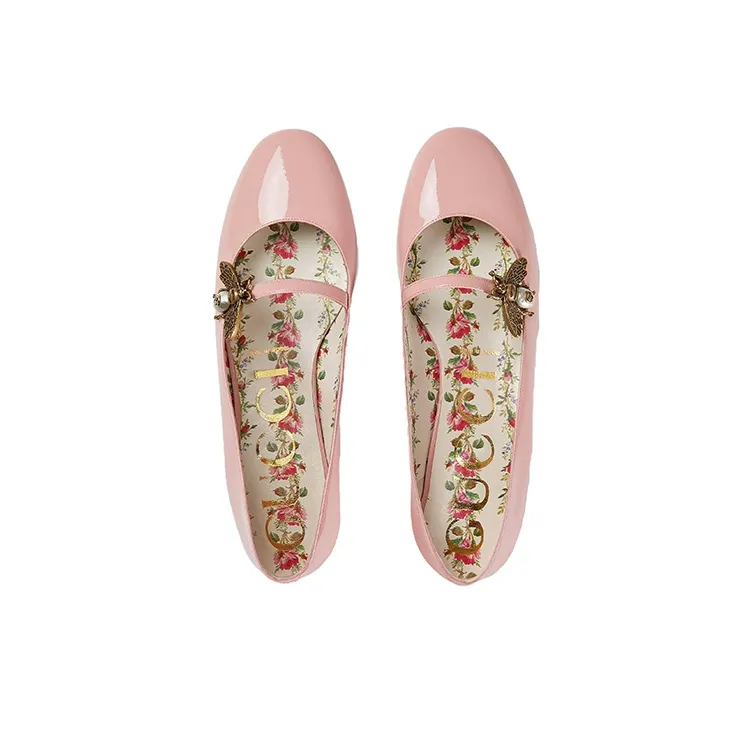 GUCCI Mary Jane Shoes Women's Pink-2