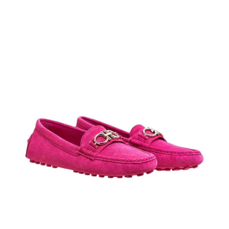 FERRAGAMO GANCINI Flat Shoes Women's Pink-1