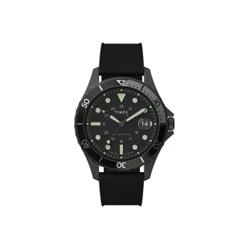 TIMEX ATLANTIS Collection Wrist Watch Automatic Mechanical Movement Fabric Strap 41 Black Dial Men's Watches TW2U99900