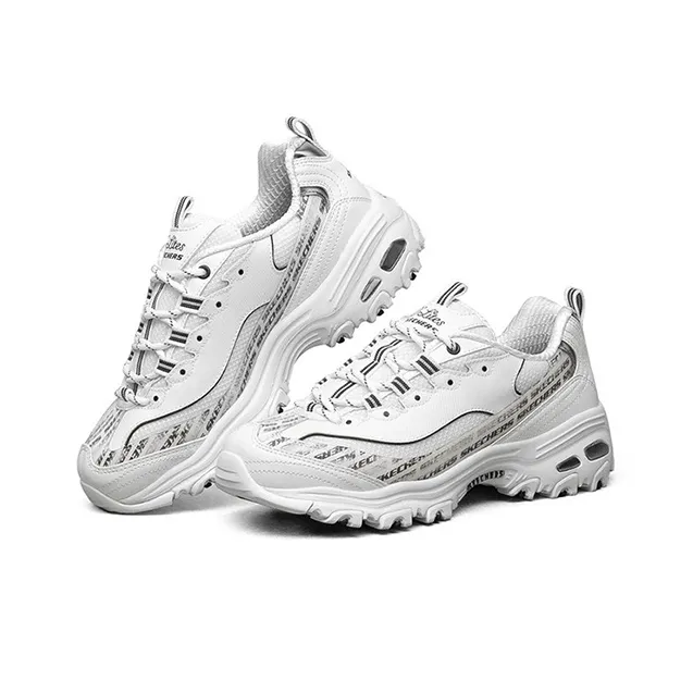 Skechers D'Lites 1.0 Low Sneaker Gs White/Black Women's-2