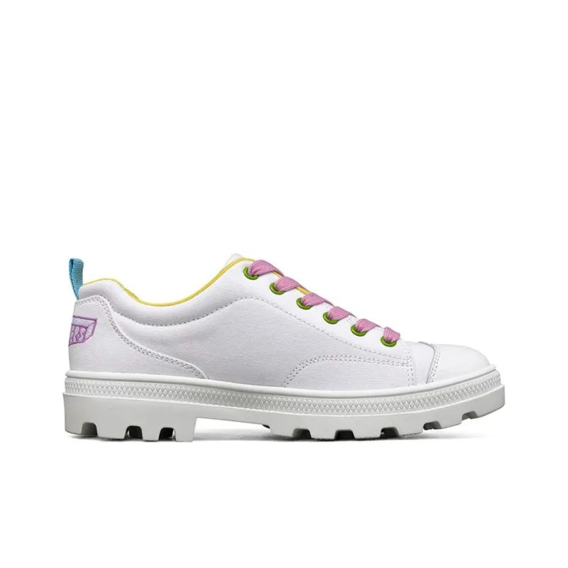 Skechers Jeremyville X Skechers Roadies Low Top Canvas Shoes White Women's-1