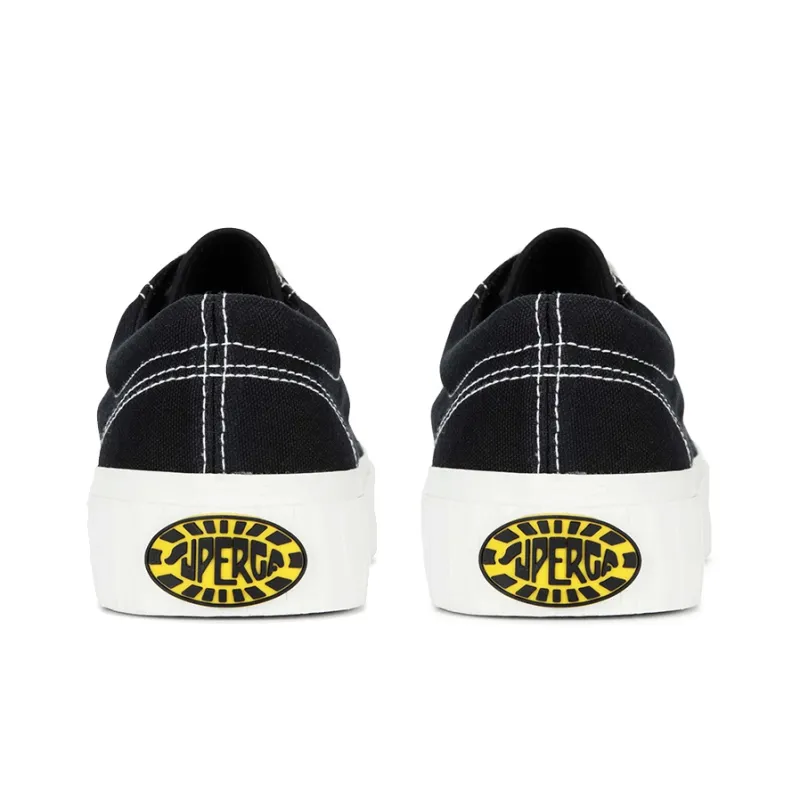 SUPERGA Canvas Shoes Unisex Low Top Black-4