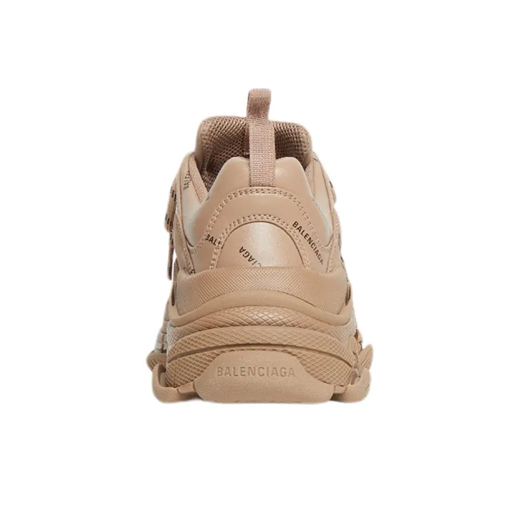 Balenciaga All Over Logo Triple S Beige-4