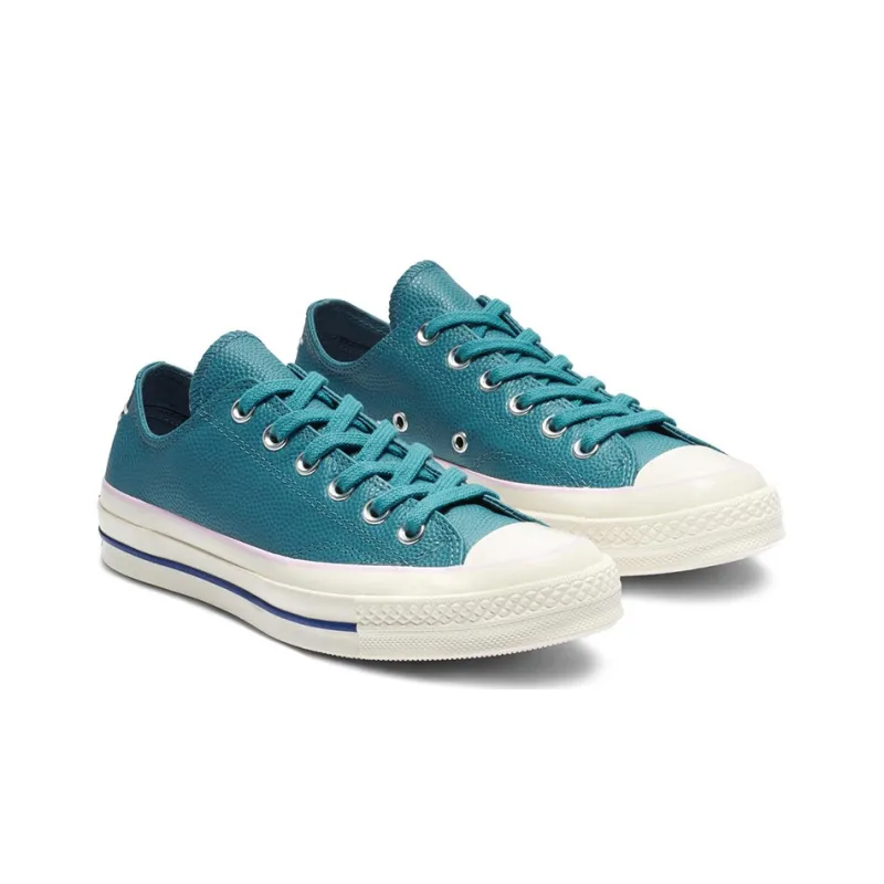 Converse 1970s Chuck Pastel Low Top Slip-Resistant Low-Top Canvas Shoes Women's Cyan-1