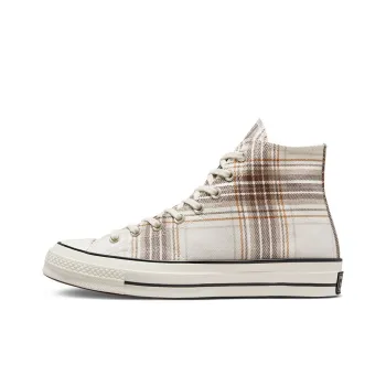 Chuck 70 Converse High 'Desert Tartan Egret'