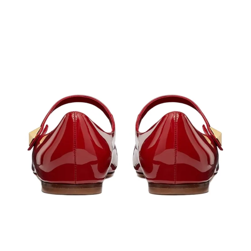 Valentino TIPTOE Flat Shoes Women's Red Year Of The Rabbit Limited Edition-4