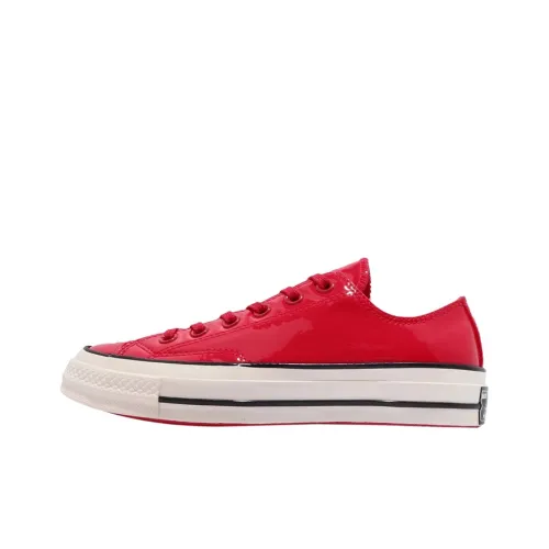 converse jimi Chuck 70 Hi Knöchelhohe Sneaker in dunklem Soba 70 Ox Red Patent