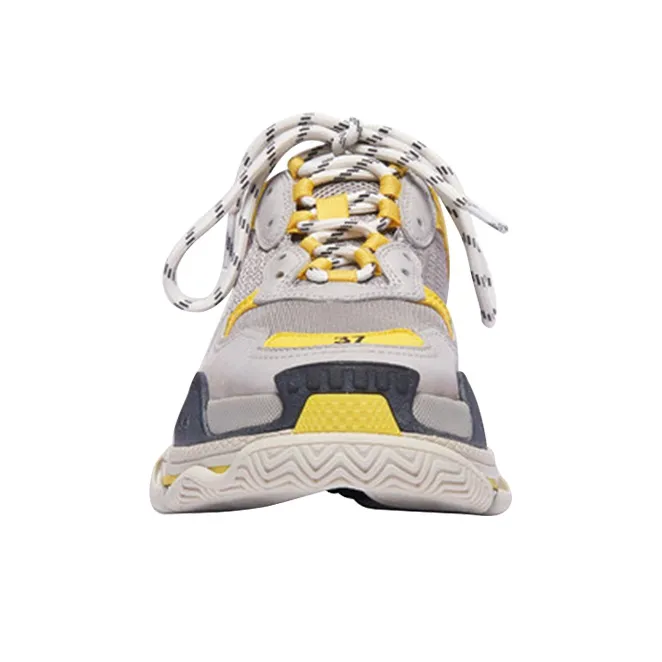 Balenciaga Triple S Grey Yellow Women's-3