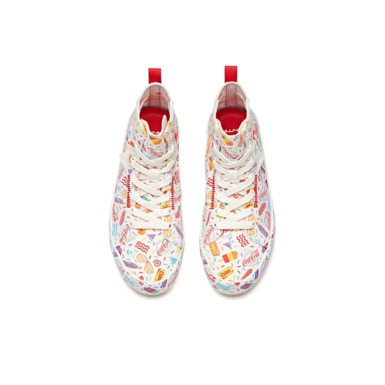ANTA X Coca Cola Canvas 'White Multi Color' Women's-2