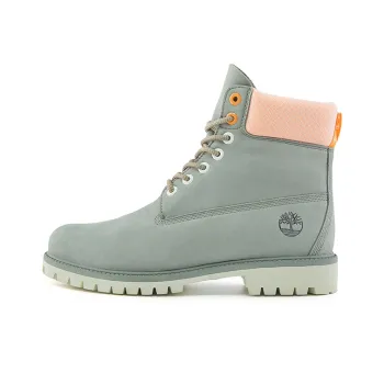 Timberland Hi Vis Heritage 6 Inch Waterproof Wide Fit Boot 'Grey'