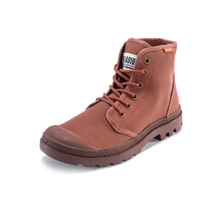 Palladium Pampa Hi Originale W Slip Resistant, Abrasion Resistant, Breathable High Top Canvas Shoes Unisex Dark Red-1