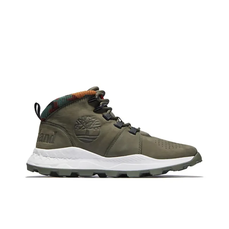 Timberland Brooklyn Euro Sprint Boots 'Olive Green And Camouflage Collar'-1