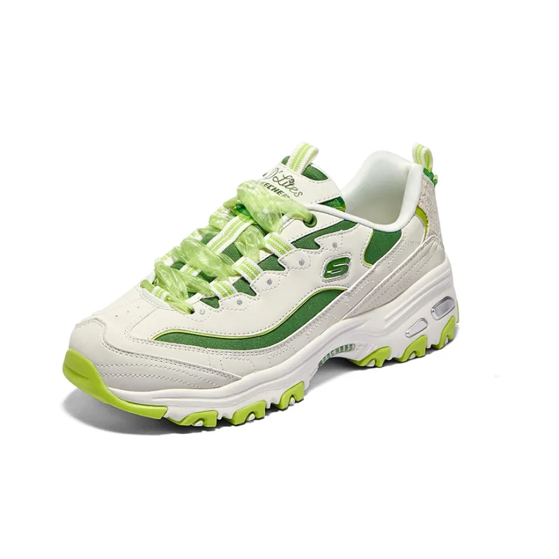 Skechers D'Lites 1.0 Chunky Sneakers 'Beige Green' Women's-2