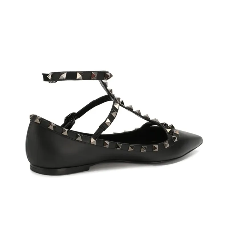 Valentino Flat Shoes Women's Black-3