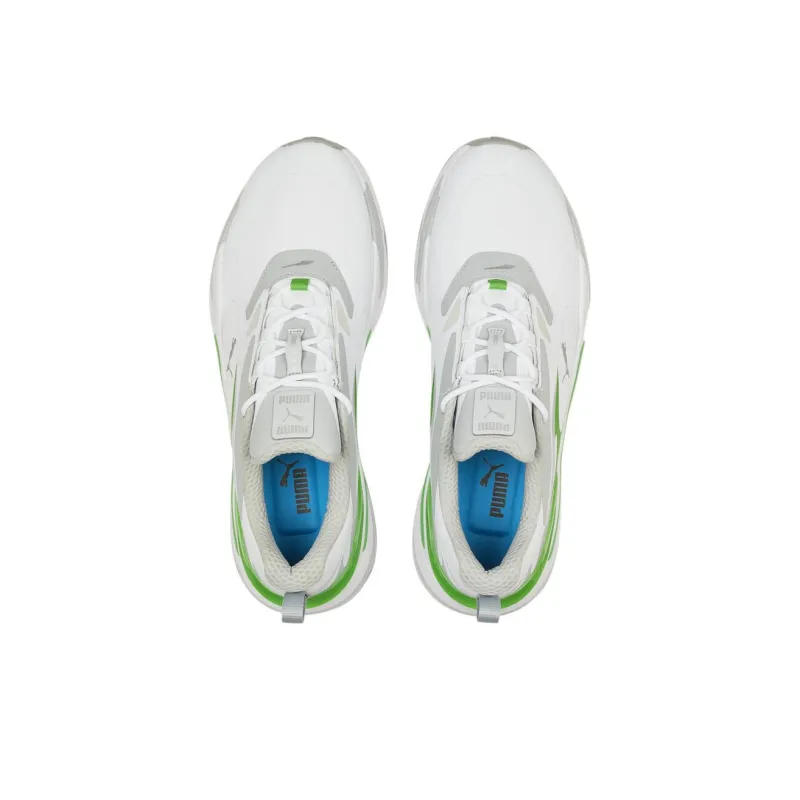 PUMA Gs Fast Anti Slip Wear Resistant Low Top Golf Shoes Men's White Gray Green-2