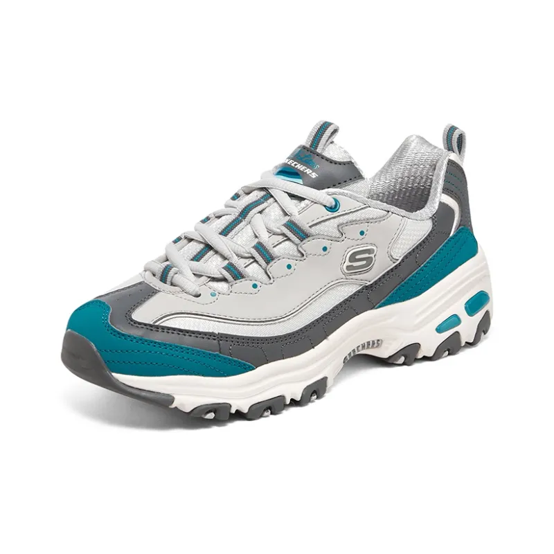 Skechers D'lites 1.0 'White Teal Grey' Women's-2