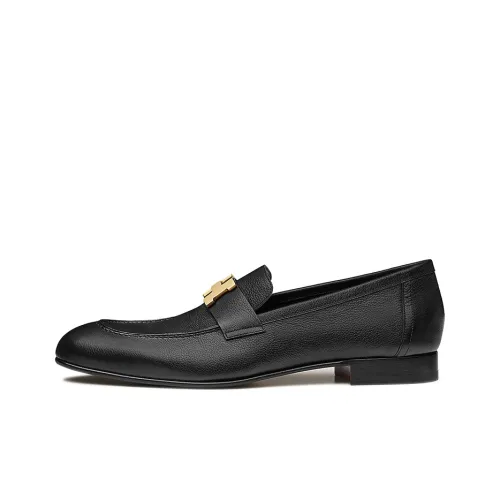 HERMES PARIS Women's Casual Shoes Men Black/Gold