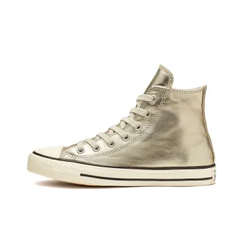 Converse Chuck Taylor All Star Shiny Metal High Top Gold Women's
